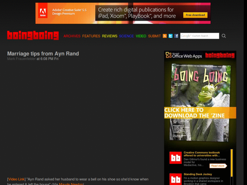 Boing Boing darkened