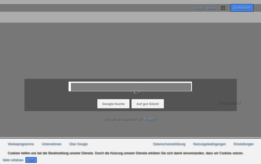Google - Dark Shiny Grey, transparency
