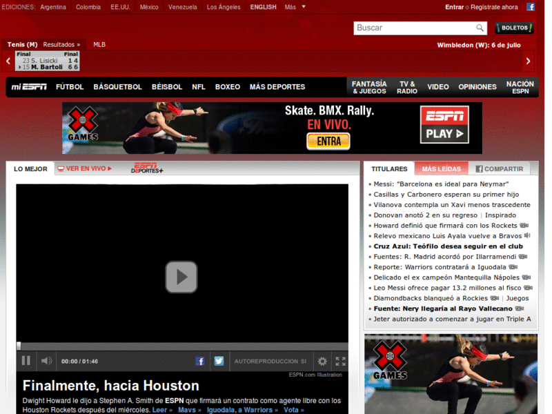 <readability> ESPN Deportes