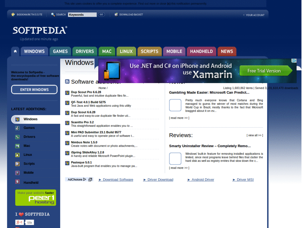 Softpedia - Clean & Readable