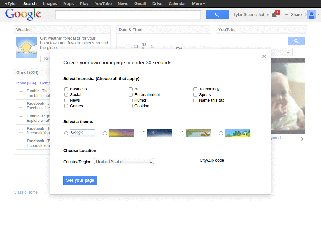 Naked iGoogle