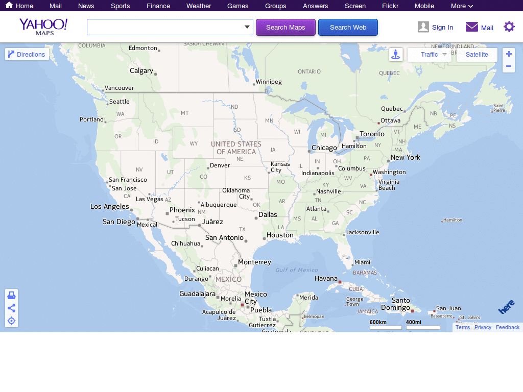 Yahoo Maps clean up