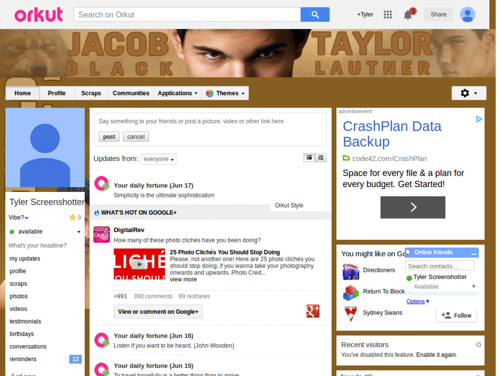 Orkut - Taylor Lautner 1 ( by Templah.com )