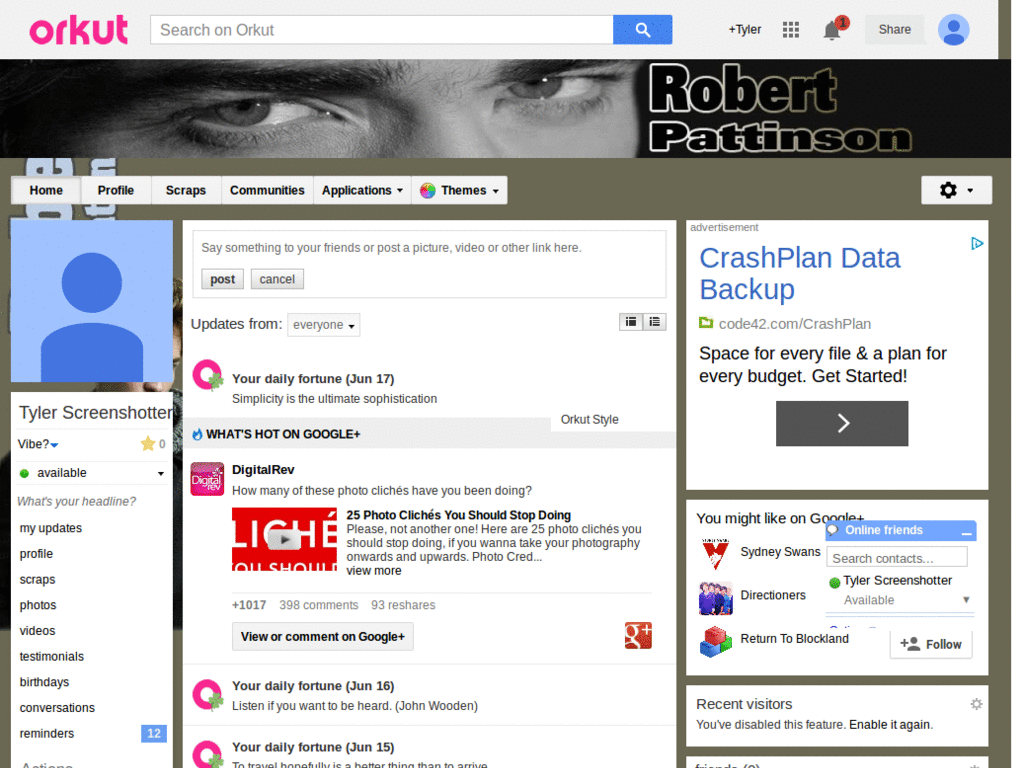 Orkut - Robert Pattinson 2 ( by Templah.com )