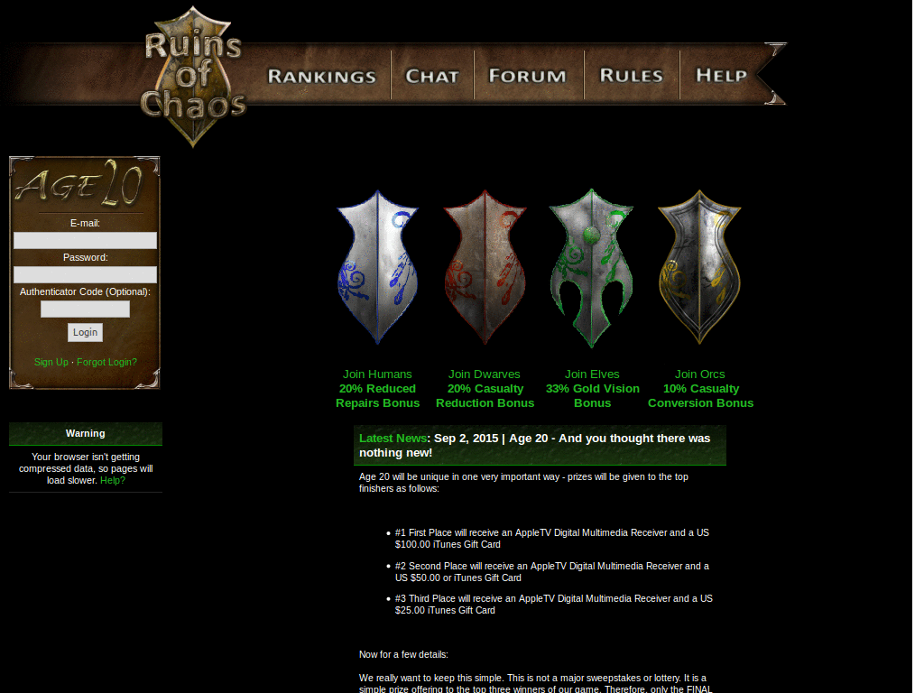 Ruins of Chaos - Elf Theme