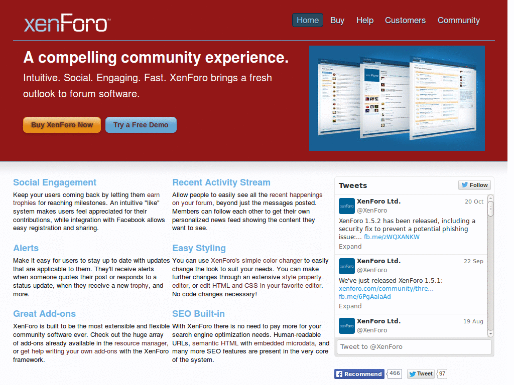 xenForo Red Color Scheme