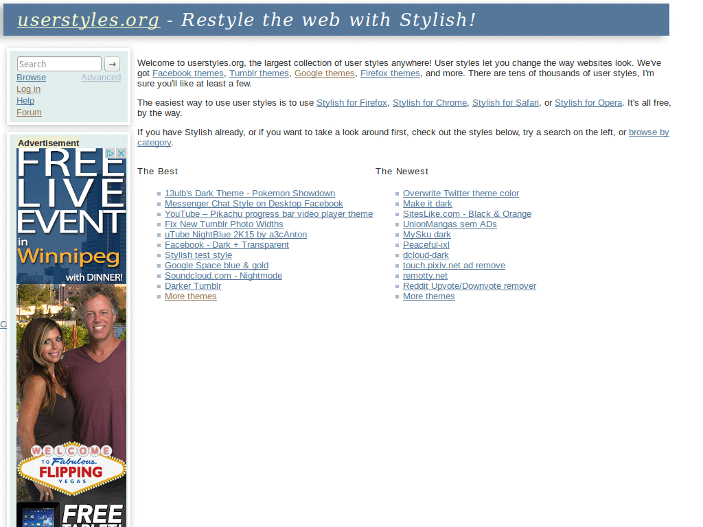 Mod: British Blue (Userstyles.org)