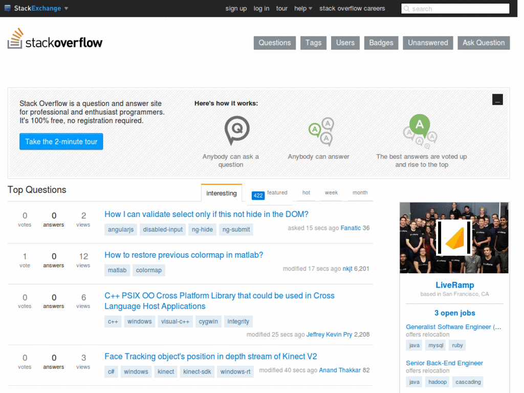 Stack Overflow - One Hundred Paper Cuts