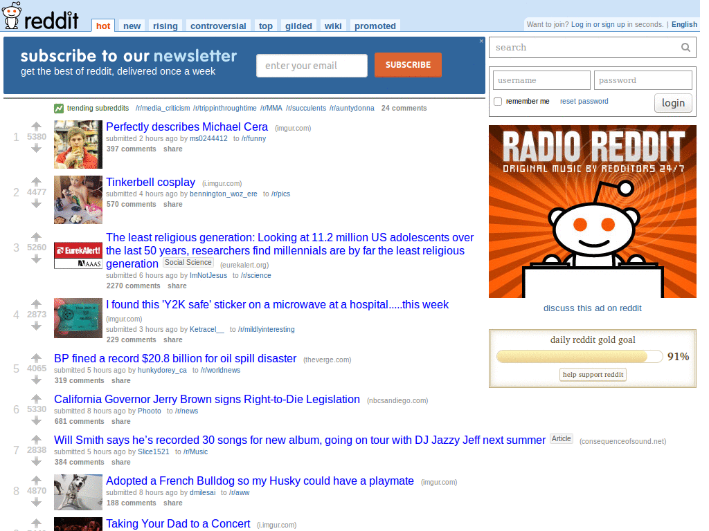 old-school, no-nonsense reddit (update)