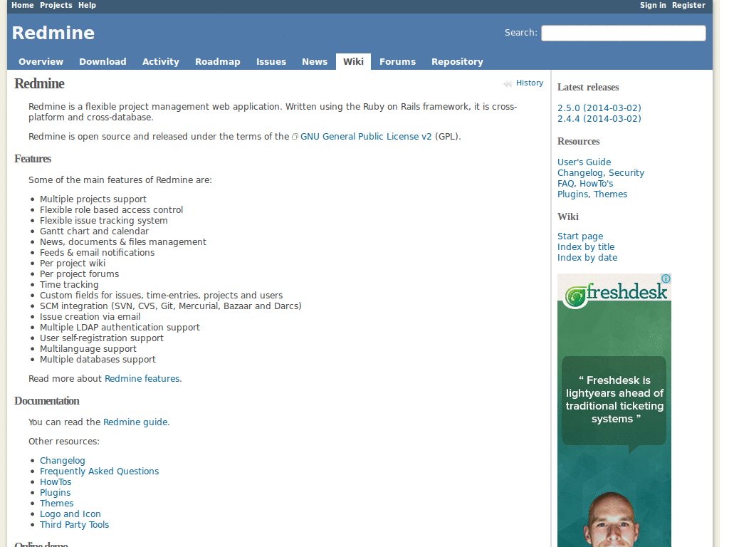 Redmine - Side by side preview