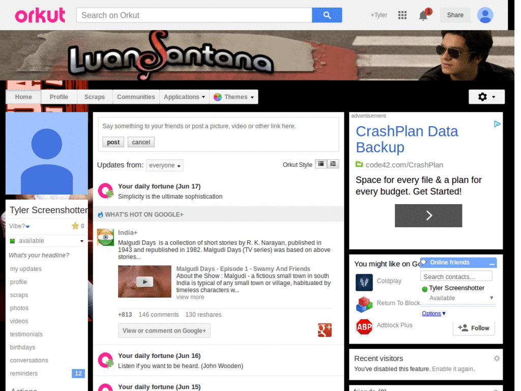 Orkut - Luan Santana 1 ( by Templah.com )
