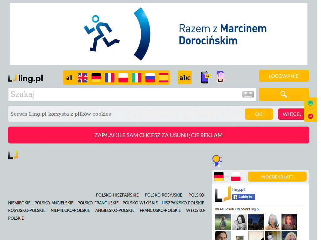 ling.pl - display only the main div