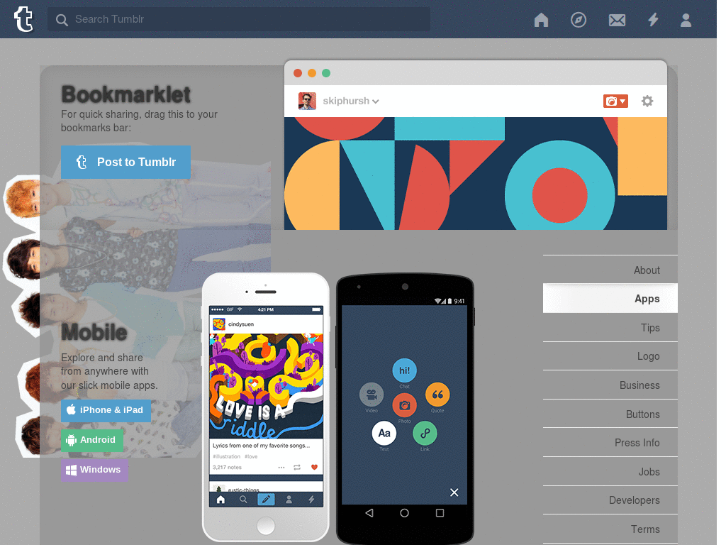SHINee Tumblr dashboard theme