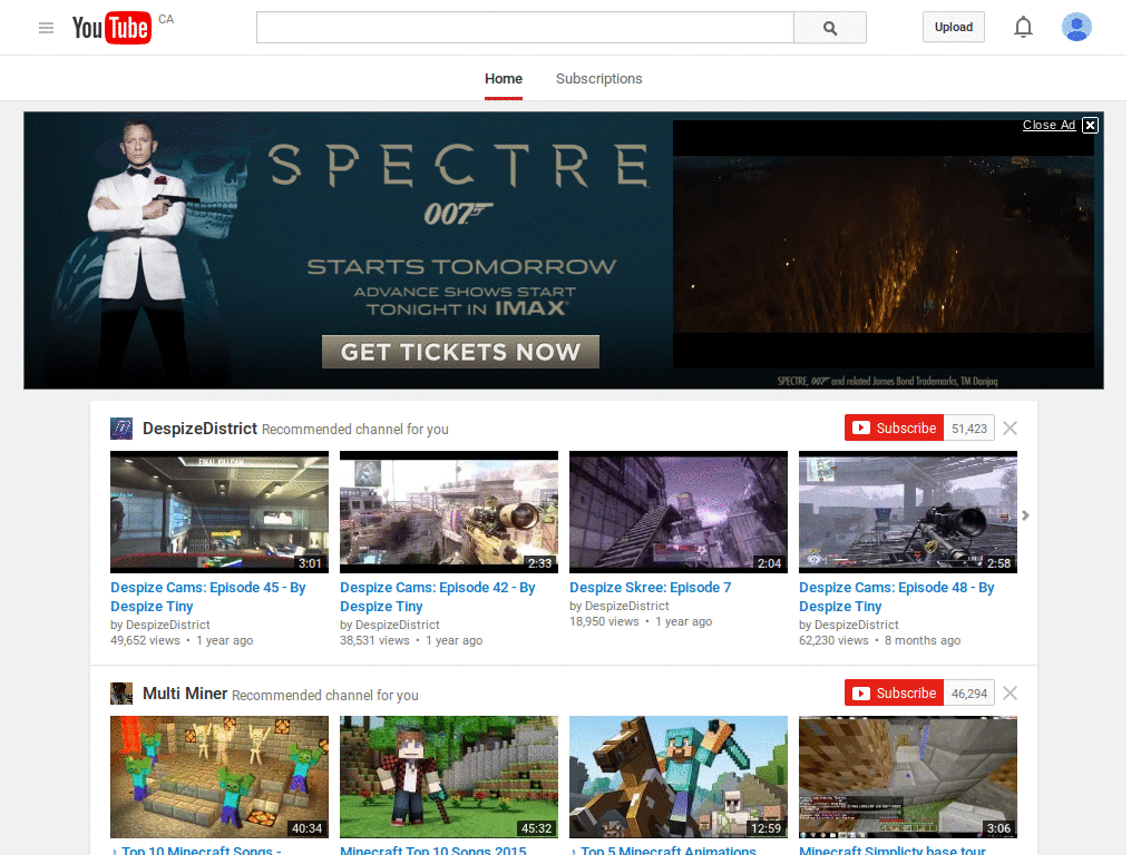 Youtube: No comments, no scrolling