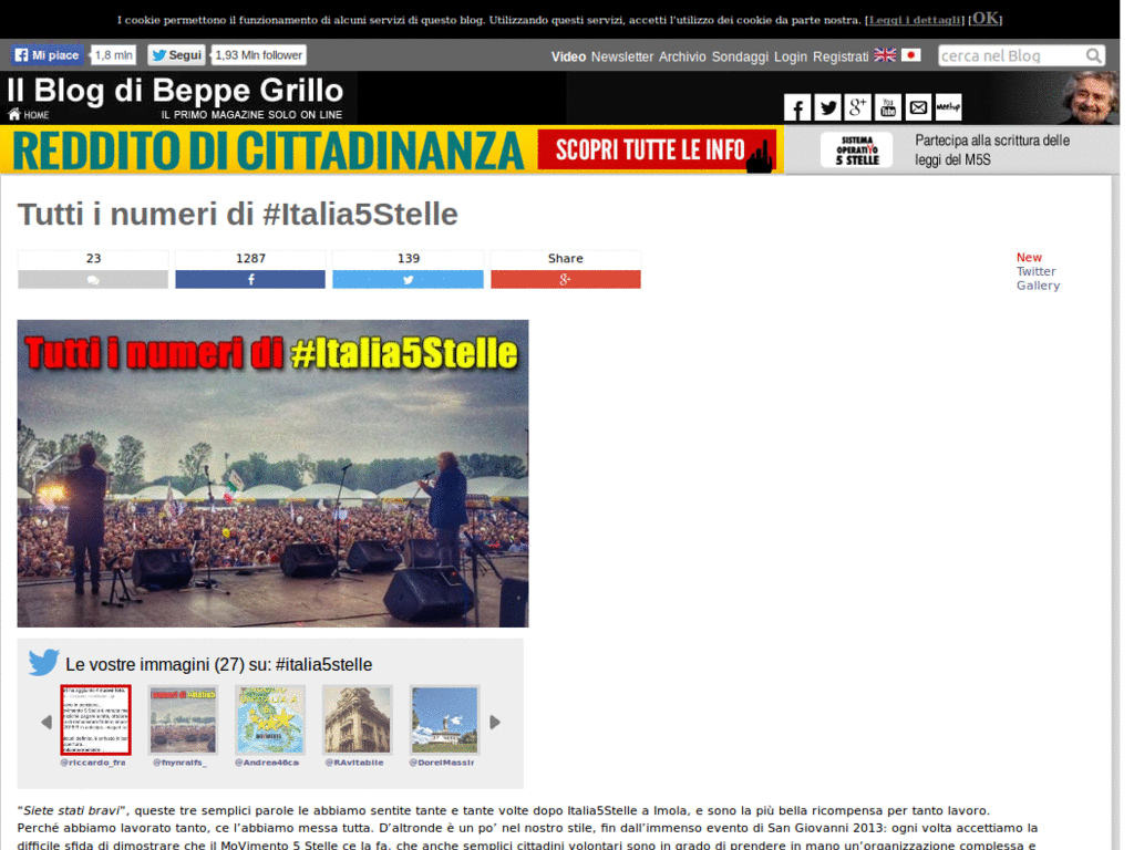 beppegrillo.it - Plain blog