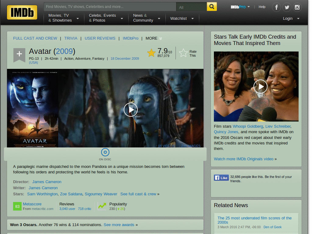 IMDb: deviantART inspired dark skin (rotane)
