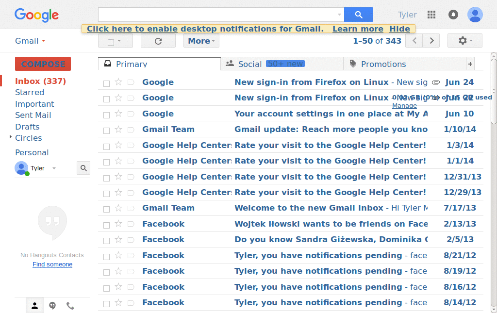 Usable Gmail ! Ads & Footer