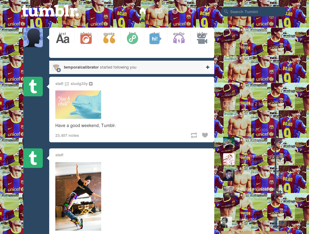 Bojan Krkic Background/Menu.