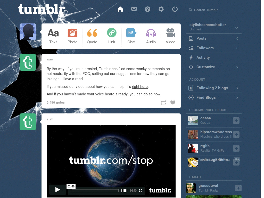 Creepy Dashboard (Left)