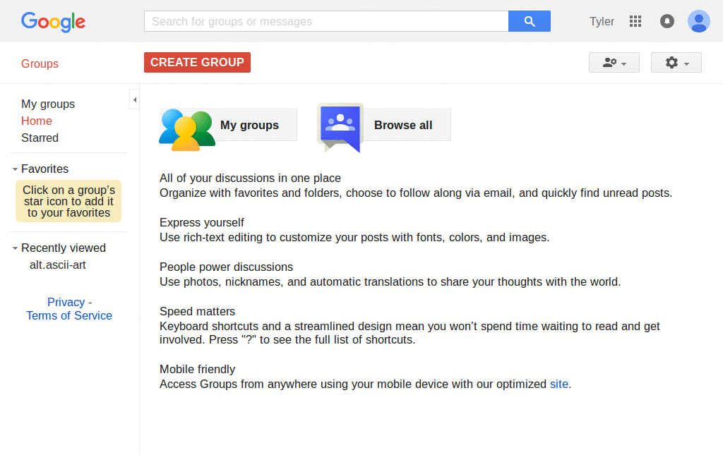 Usable Google Groups ! Ads & Footer