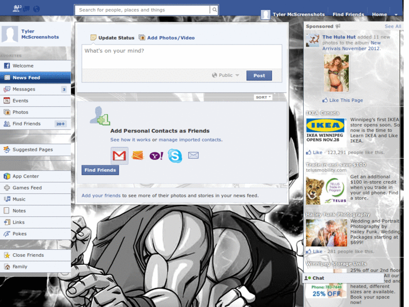 Facebook Dragon Ball Z (Goku & Vegeta)