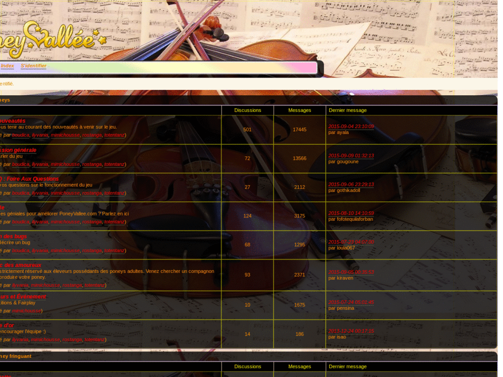 Poneyvallee (forum) Musique