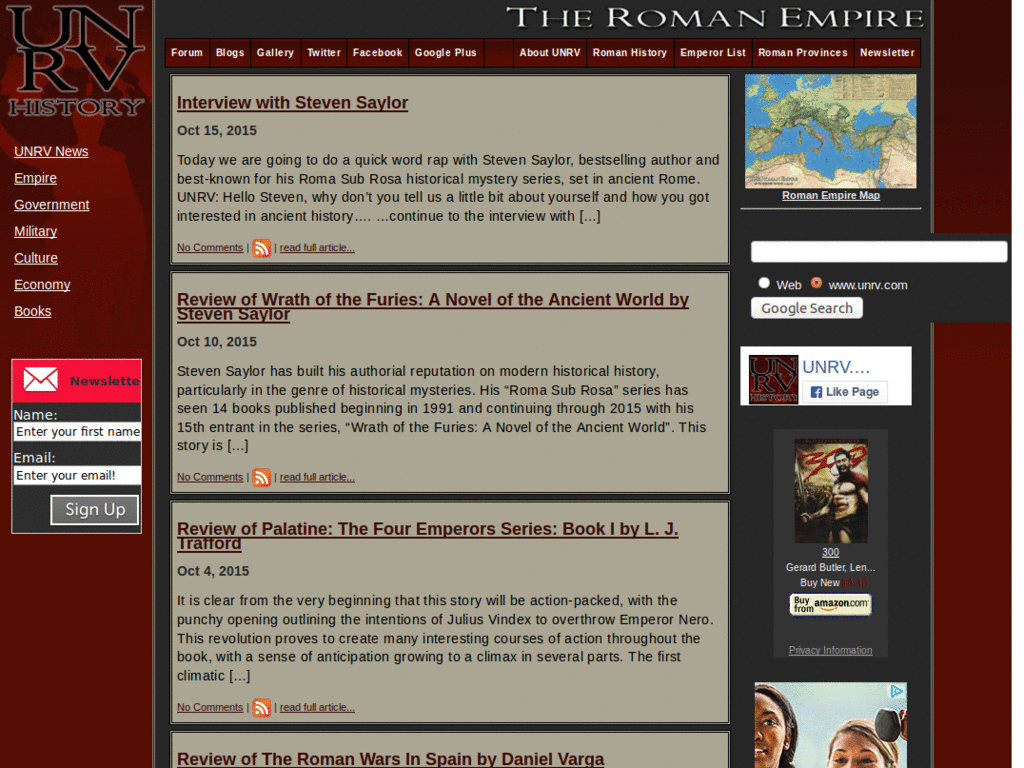 unrv.com (history web site) Easy Reading