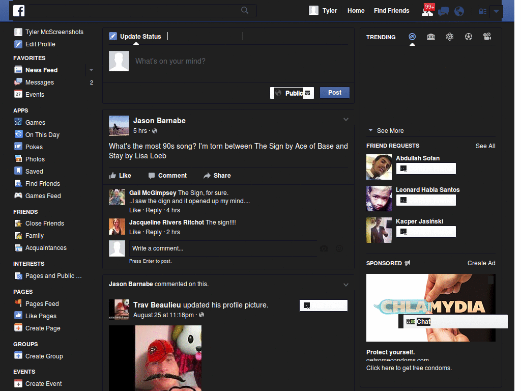 Facebook Dark Gray 2011