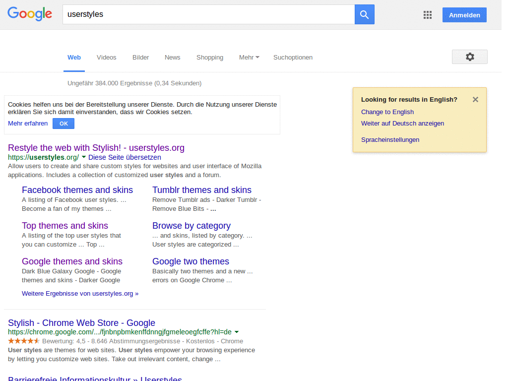 Google without Ads, Sidebar and Preview