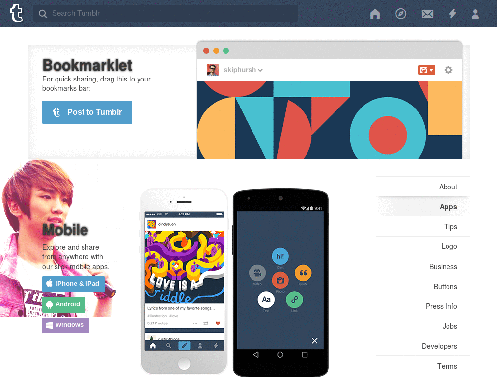Kim KiBum (Key, SHINee) tumblr dashboard theme