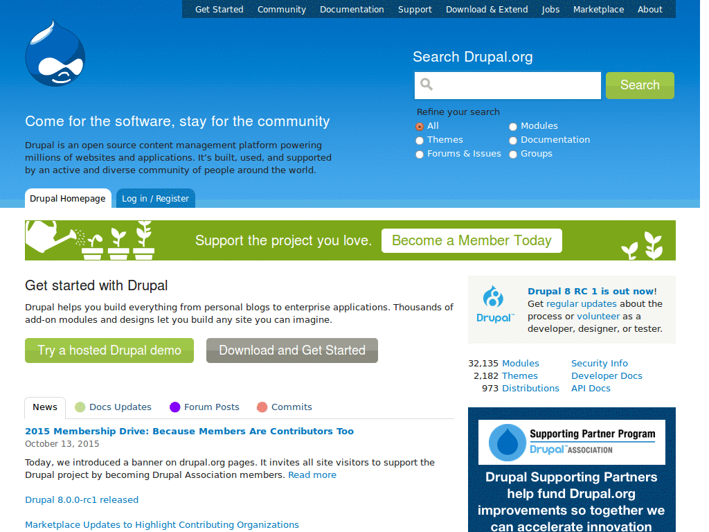 Drupal.org - Druplicon forever!