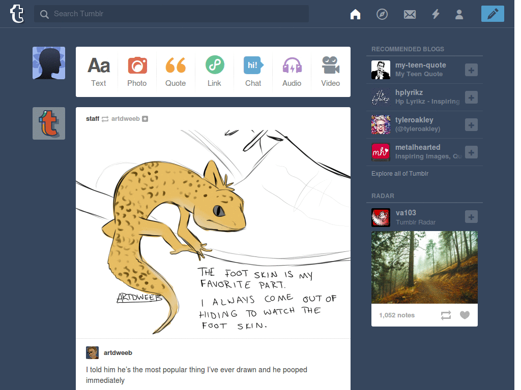 O RLY? tumblr. dashboard icon set.