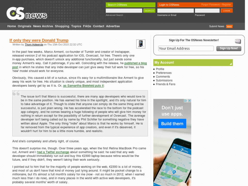 OSNews - No Ads
