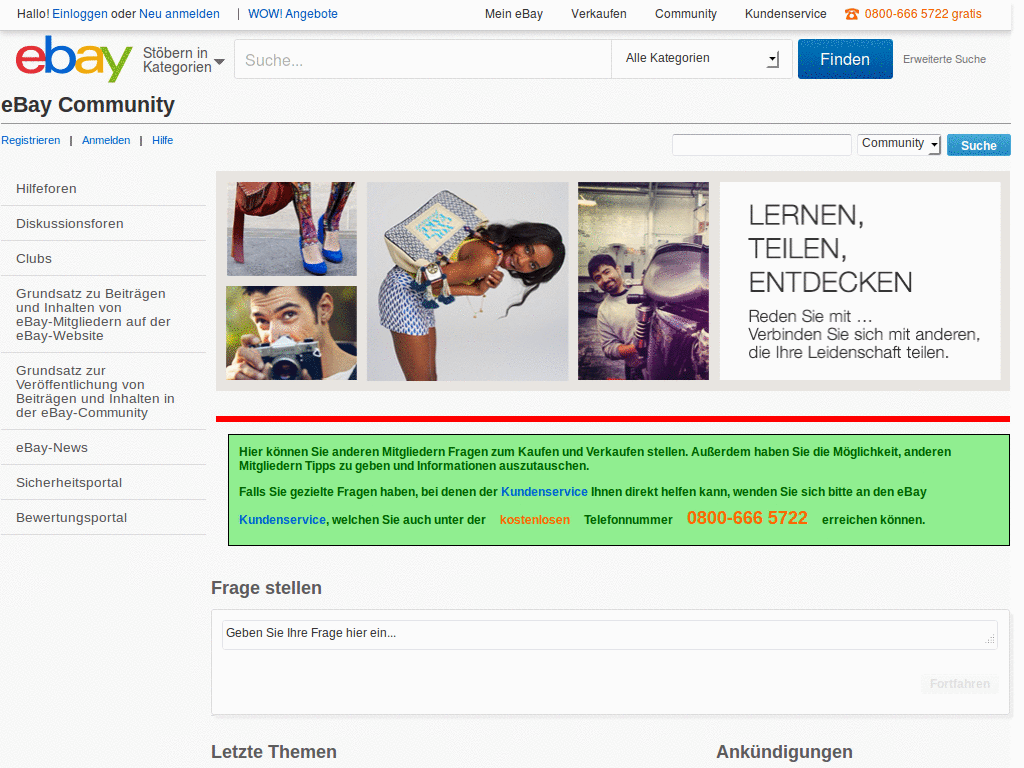 ebay.de new community layout hack