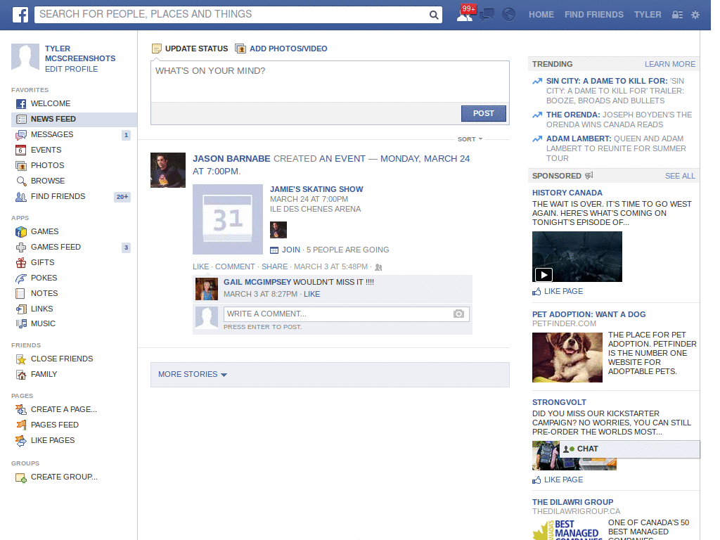 ALL CAPS FACEBOOK