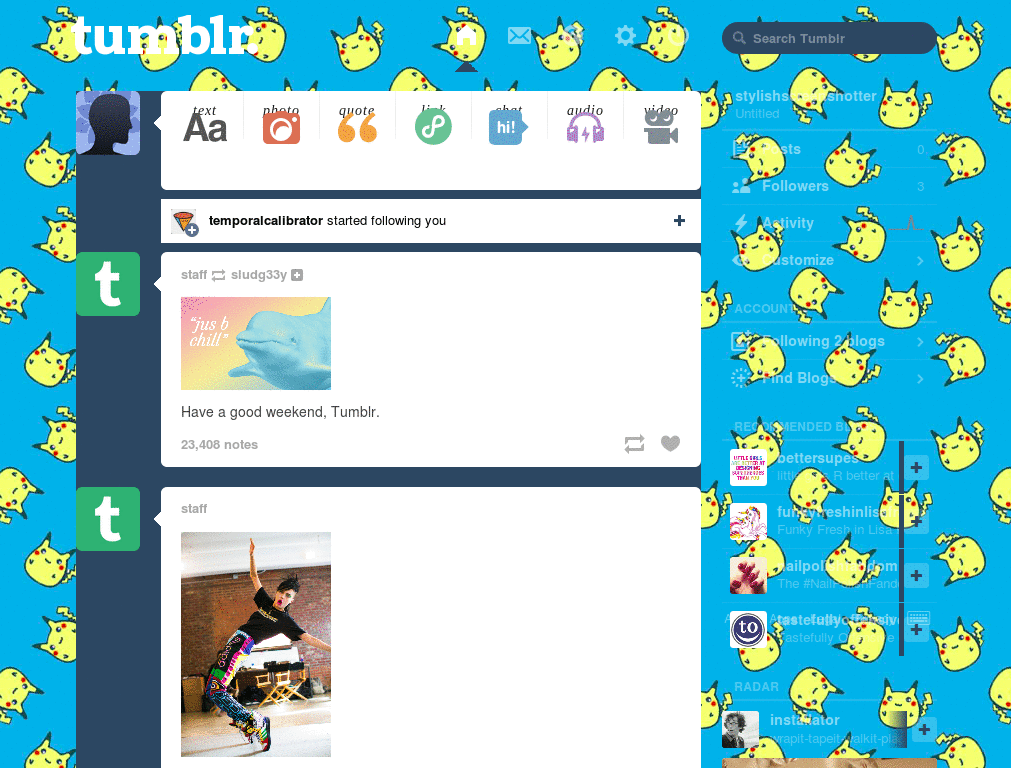 Pikachu! Tumblr
