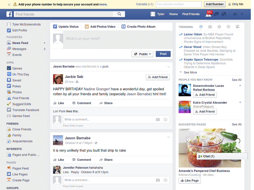 Facebook - Semi-gloss shades of grey
