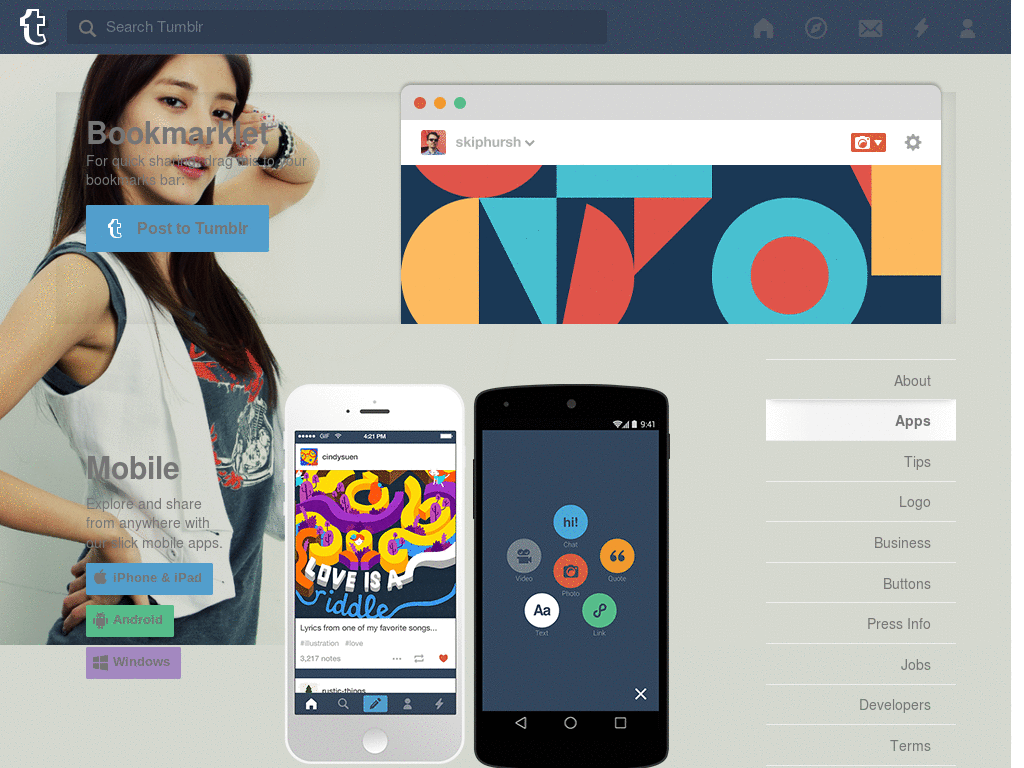 Son DamBi Tumblr Dashboard Theme.