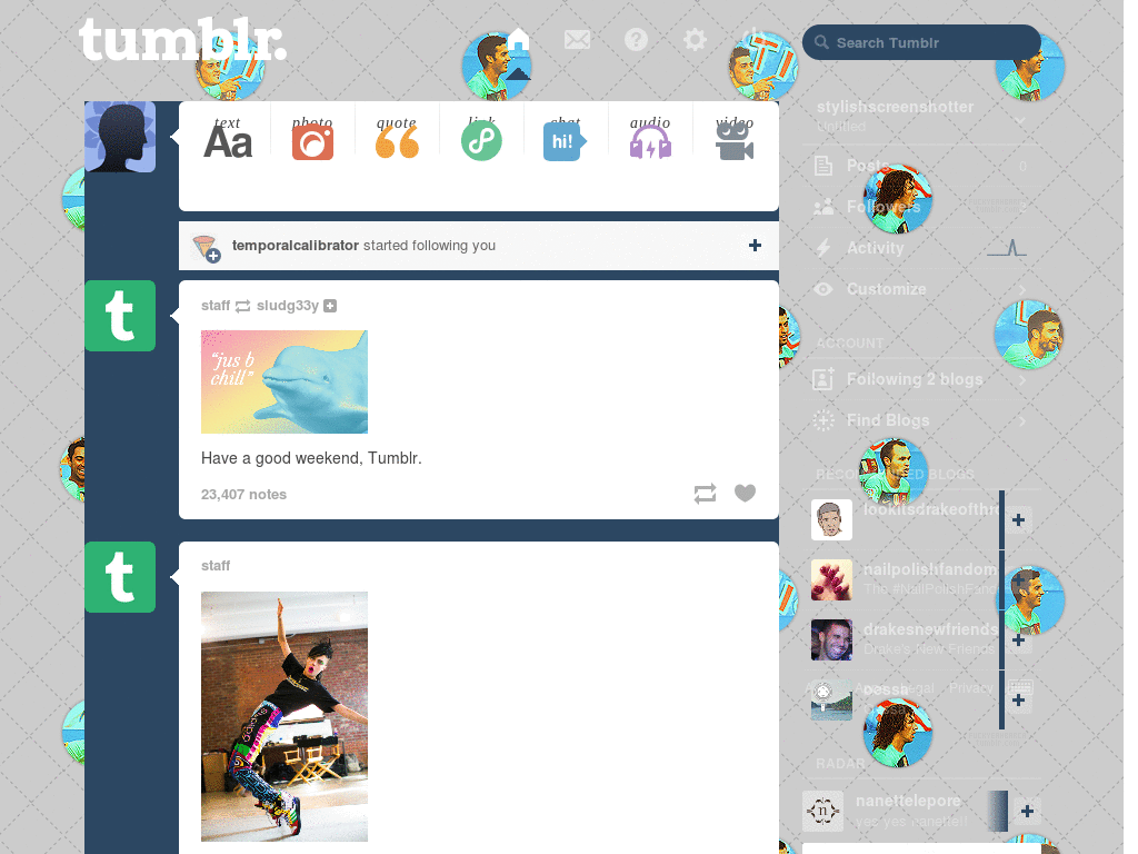 FC Barcelona Tumblr theme.