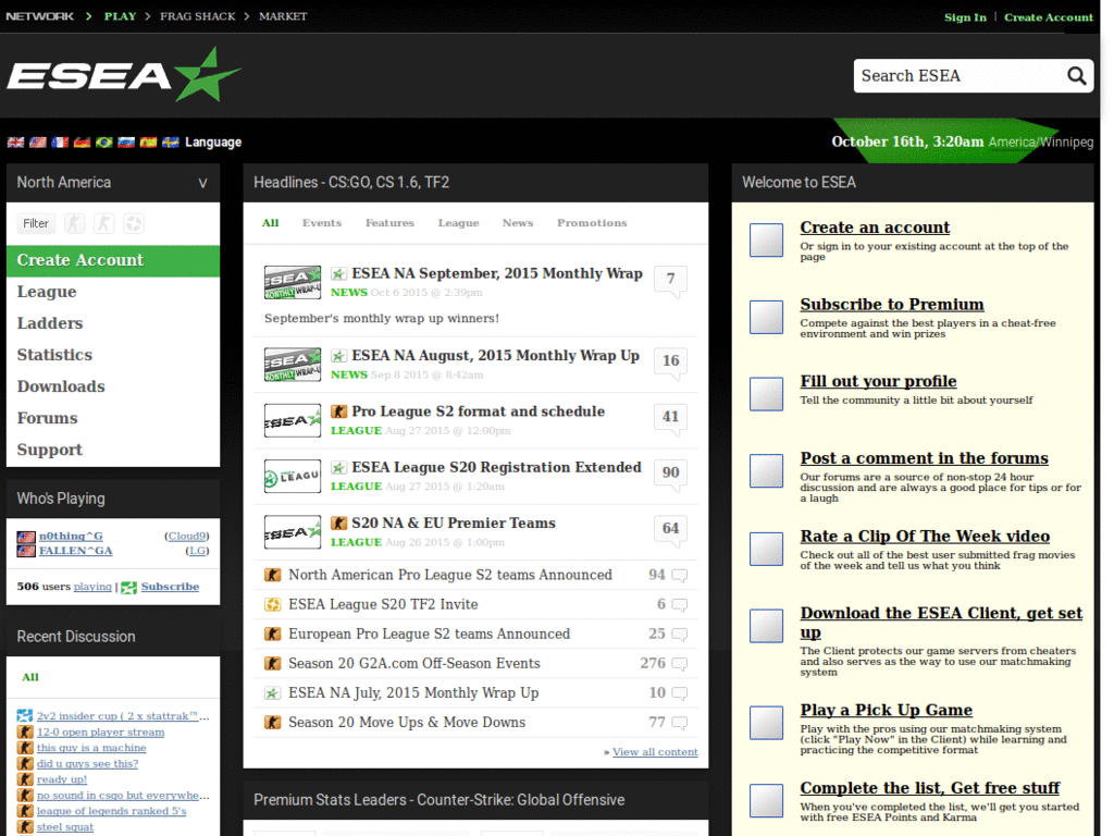ESEA Black Theme by hlve
