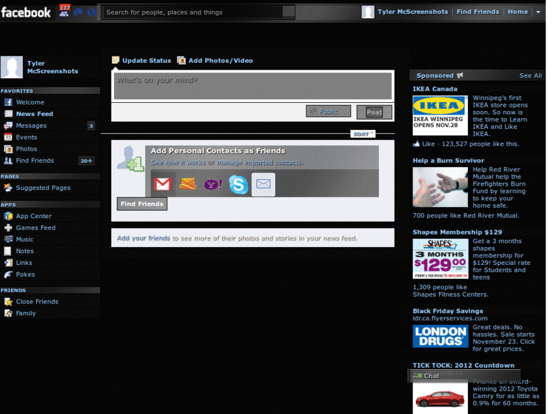 Facebook Green Abstract 2010 Theme
