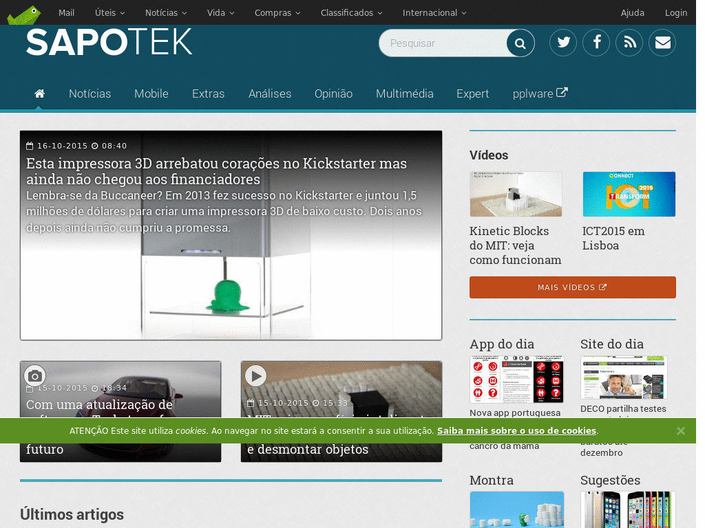 SAPO Tek - Sem anúncios