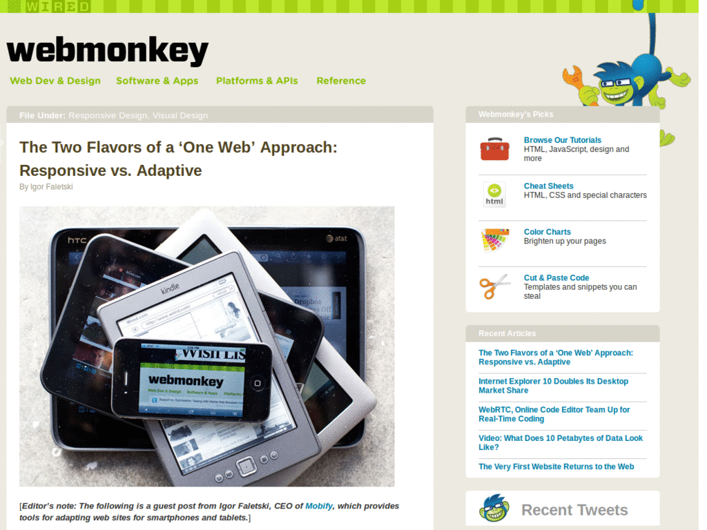 WebMonkey - Minimised