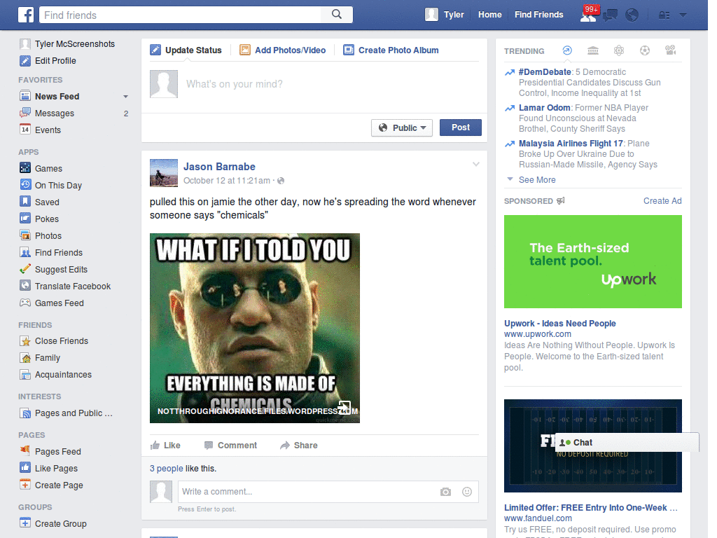 Facebook Dark-N-Grey(custom - pokes view)