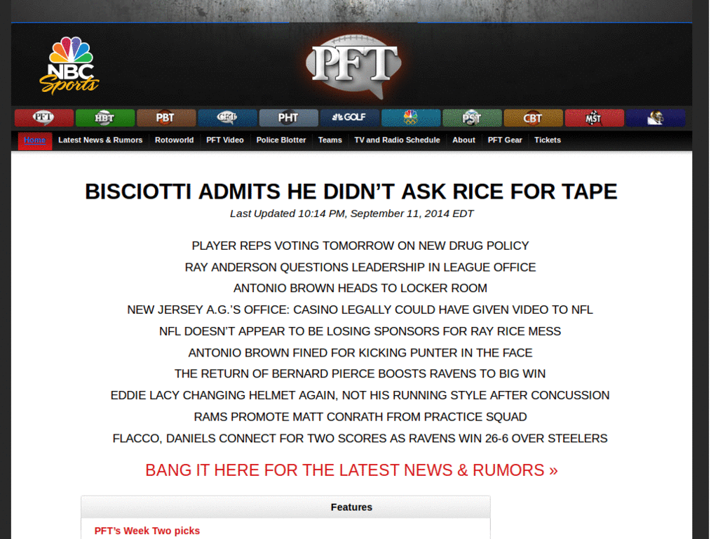 Pro Football Talk 2