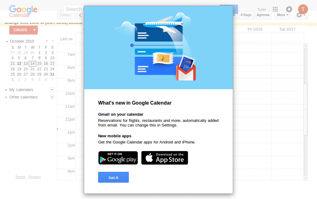 Google Calendar - Minimalistic