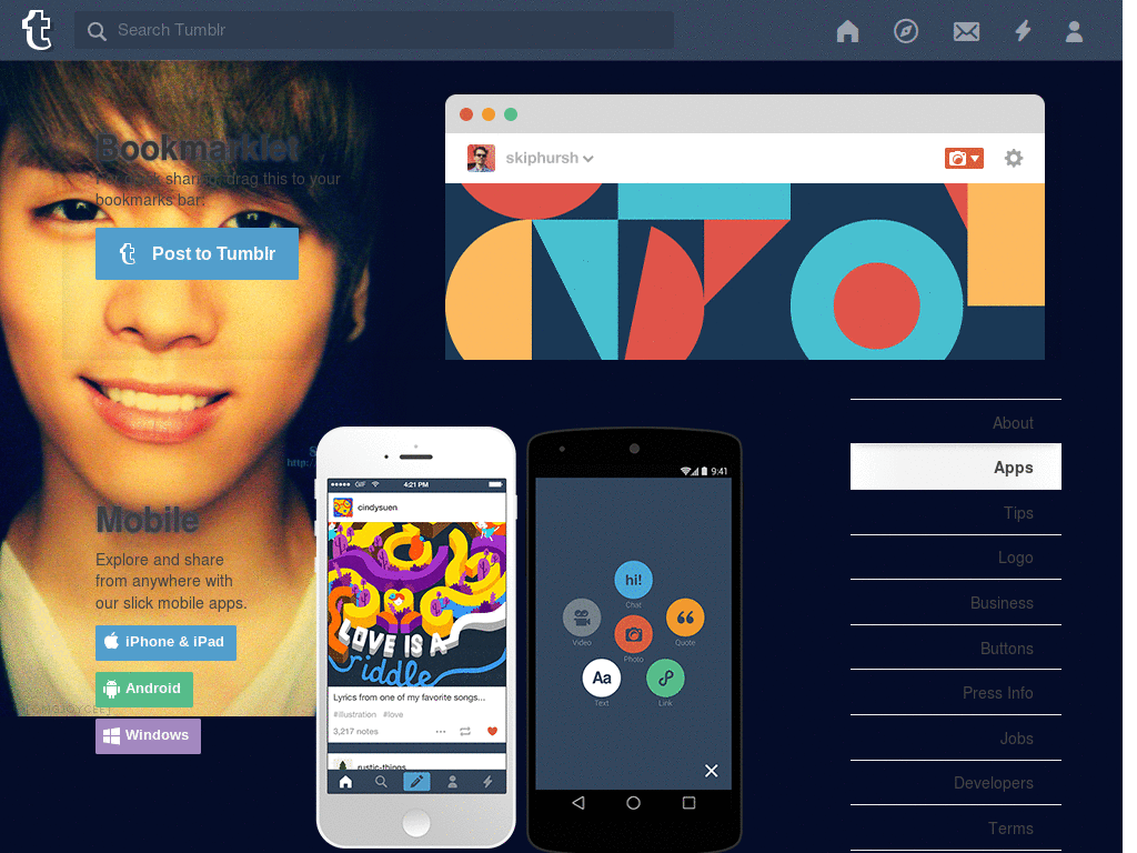 JongHyun Tumblr Dashboard Theme.