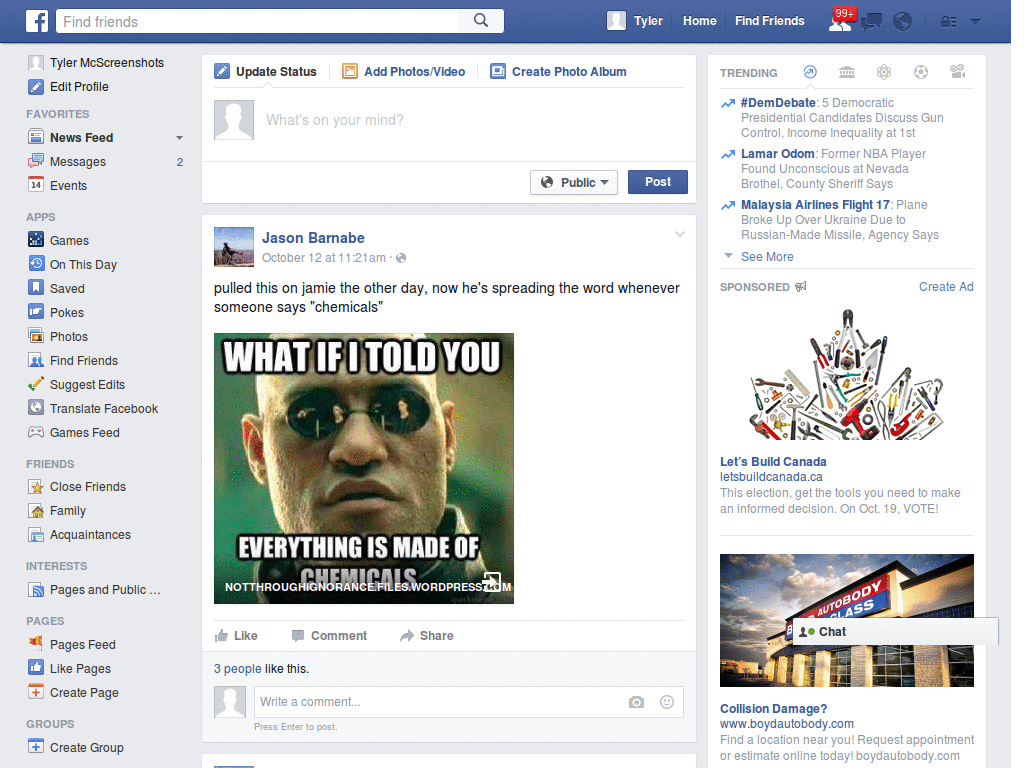 Facebook - dialog's icon delete