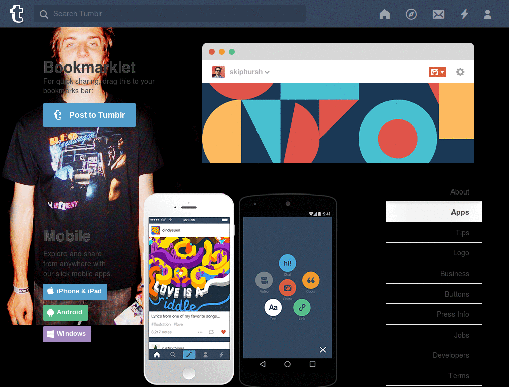 John O'Callaghan Tumblr Dashboard Theme