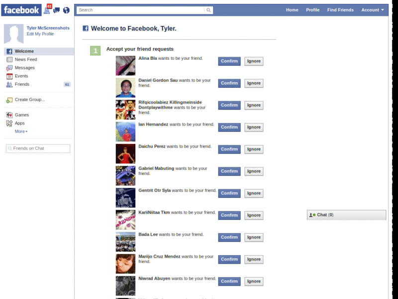 Facebook: Minimal